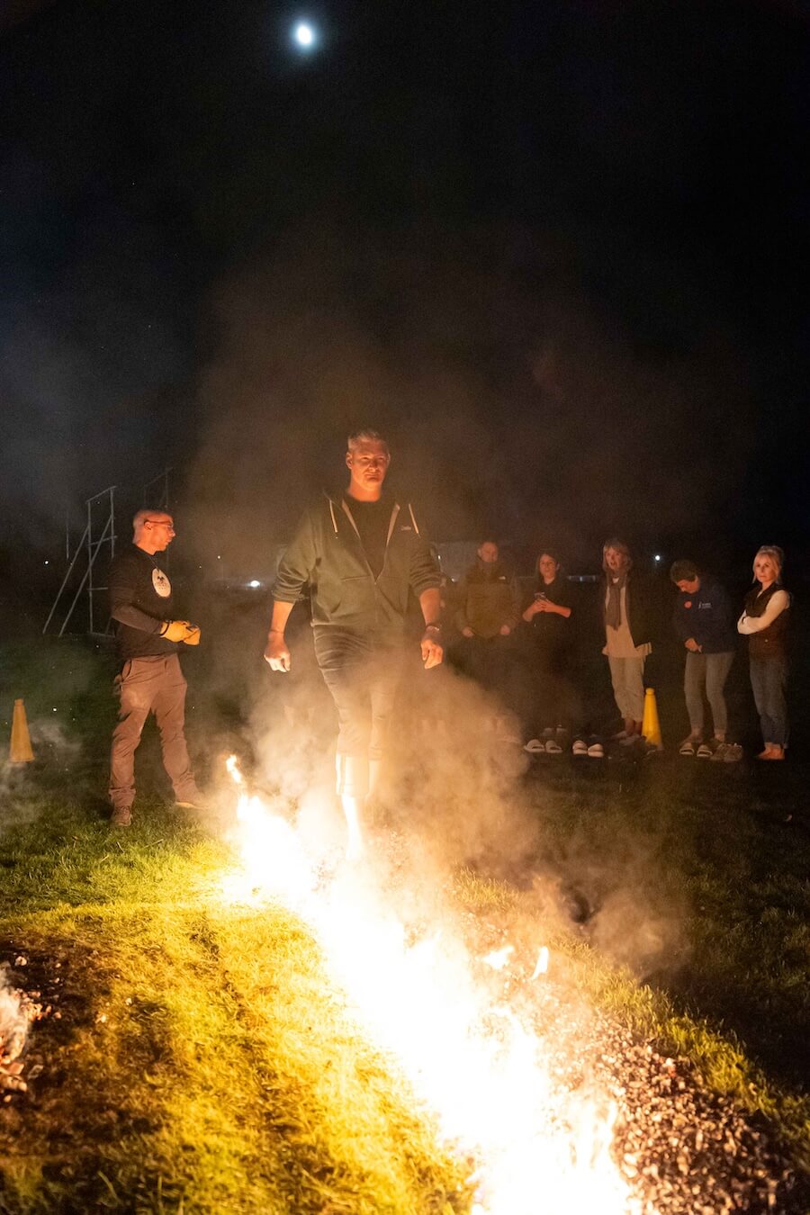 Gel Studio's Graeme Leighfield braves the blaze. Photo courtesy of Stephen Baron Photography-2