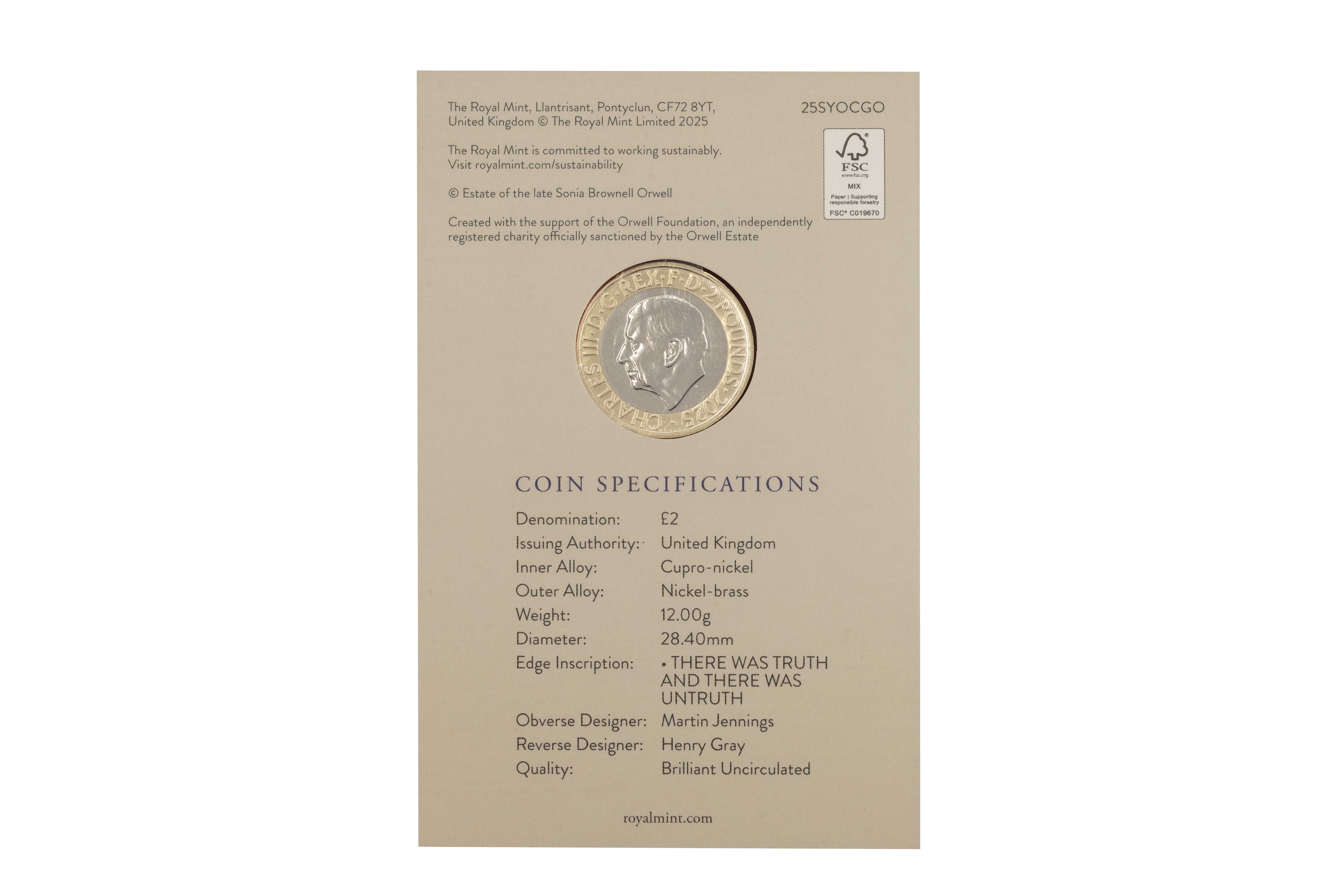 25SYOCGO-2025-George-Orwell-Two-Pound-Strike-Your-Own-Brilliant-Uncirculated-Error-Edge-Coin-002-L