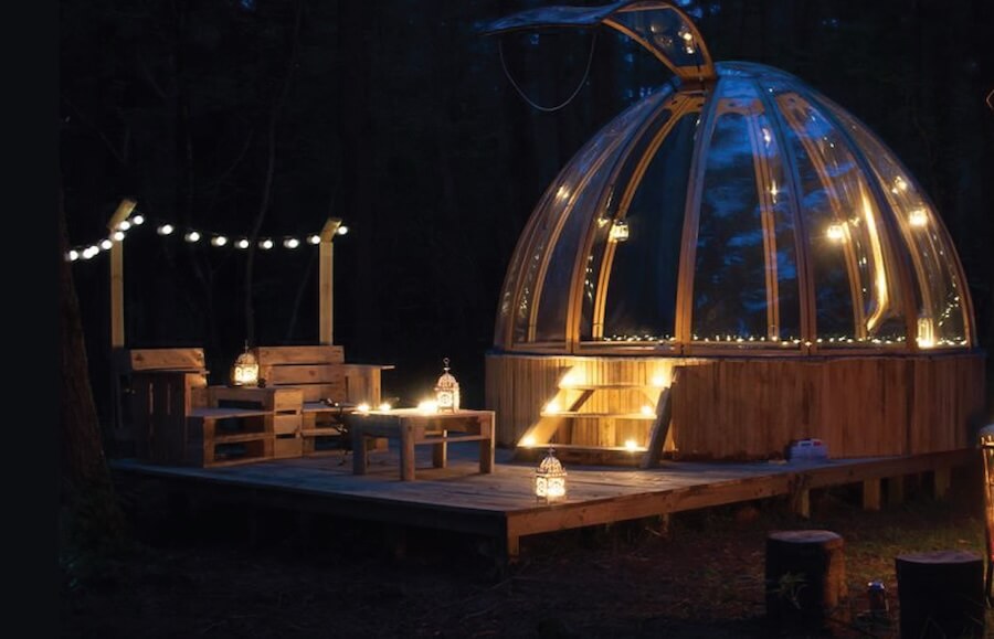 Unidome1-2 Hand-crafted glamping and dining domes