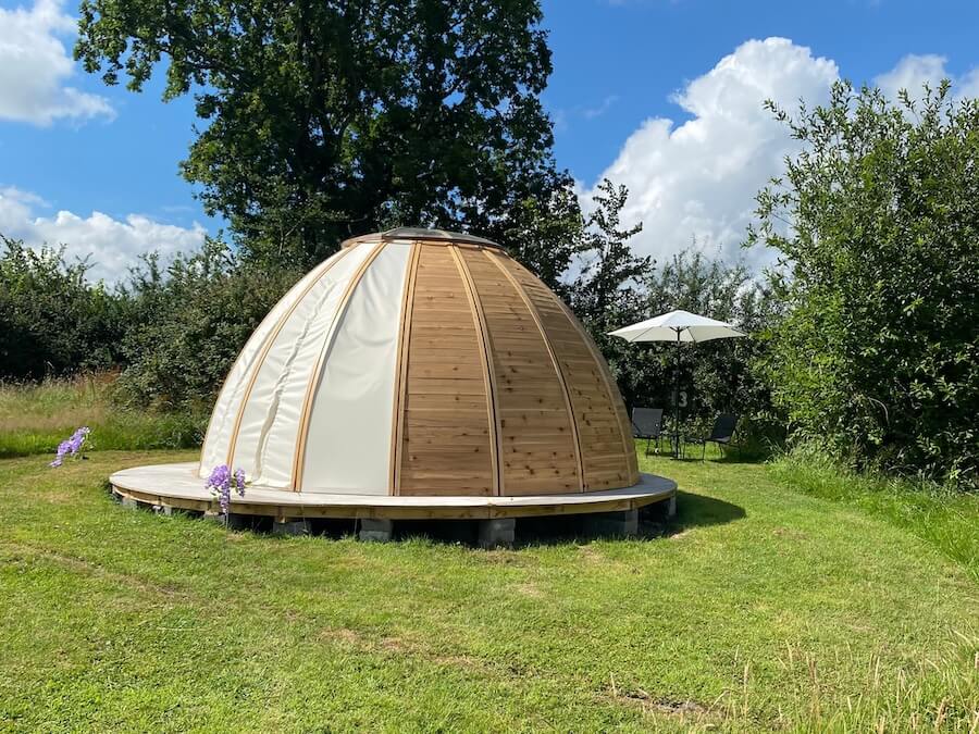 Unidome2-2 Hand-crafted glamping and dining domes