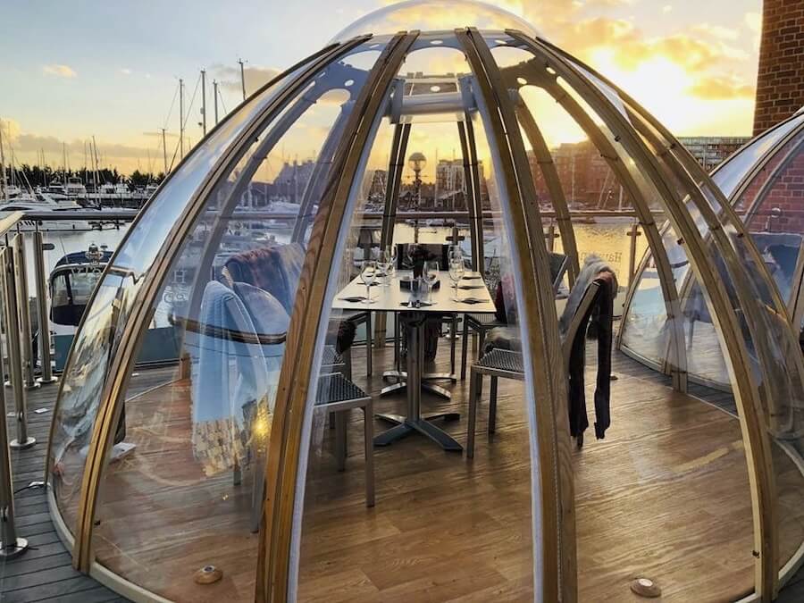 Unidome9-2 Hand-crafted glamping and dining domes