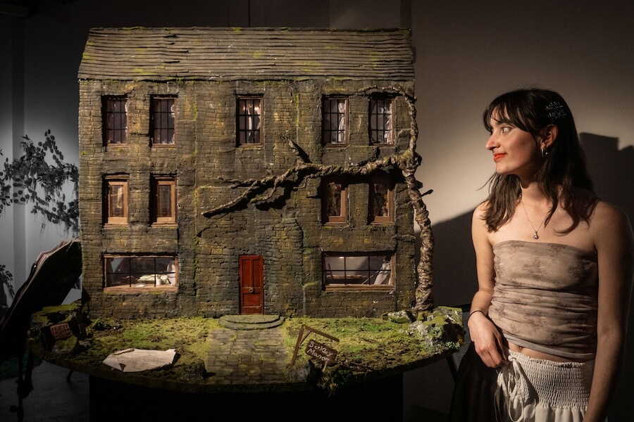 Mareyam Smith whose model house has inspired the young people's exhibition-2 Mareyam Smith, whose model house has inspired the young people’s exhibition ‘To Build a Home’ (NB Mareyam’s piece is not included in the exhibition)