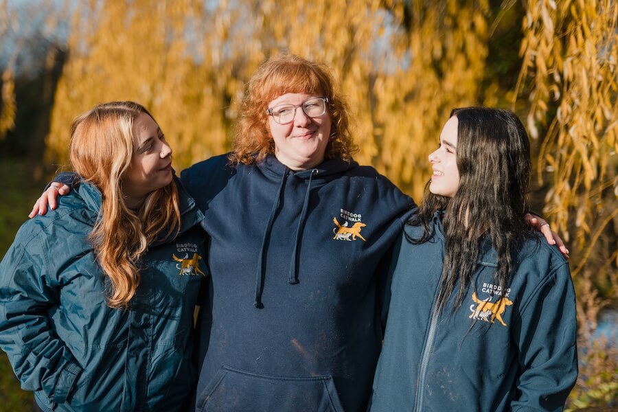 Team 3-1-2 Team members - Holly is in the middle of two girls.